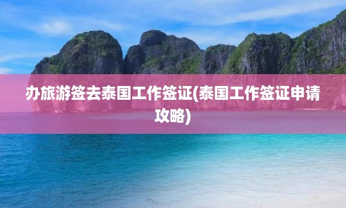 办旅游签去泰国工作签证(泰国工作签证申请攻略)  第1张