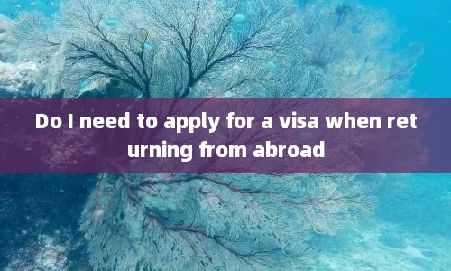 Do I need to apply for a visa when returning from abroad