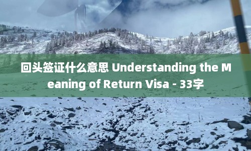 回头签证什么意思 Understanding the Meaning of Return Visa - 33字
