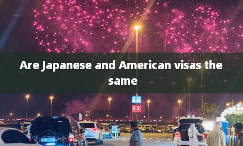 Are Japanese and American visas the same