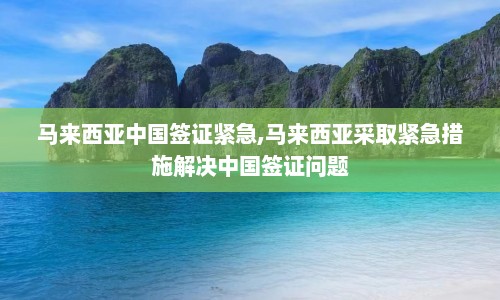 马来西亚中国签证紧急,马来西亚采取紧急措施解决中国签证问题
