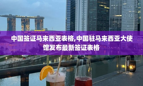 中国签证马来西亚表格,中国驻马来西亚大使馆发布最新签证表格  第1张
