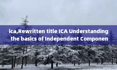 ica,Rewritten title ICA Understanding the basics of Independent Component Analysis.