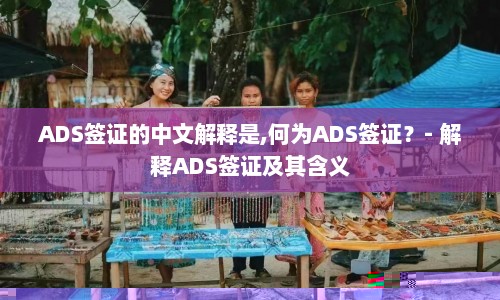ADS签证的中文解释是,何为ADS签证？- 解释ADS签证及其含义