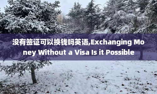 没有签证可以换钱吗英语,Exchanging Money Without a Visa Is it Possible