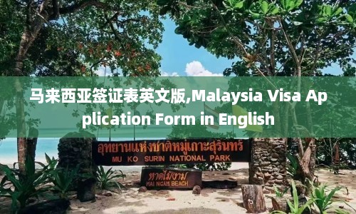 马来西亚签证表英文版,Malaysia Visa Application Form in English  第1张