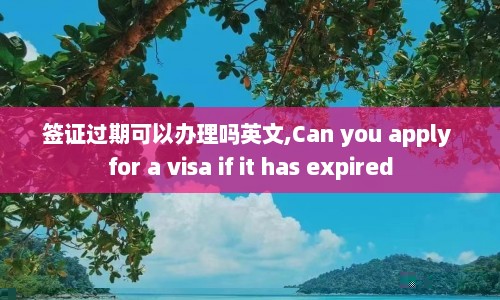 签证过期可以办理吗英文,Can you apply for a visa if it has expired