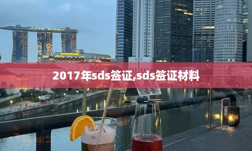 2017年sds签证,sds签证材料