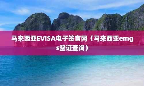 马来西亚EVISA电子签官网（马来西亚emgs签证查询）