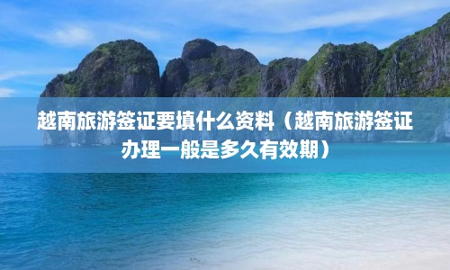 越南旅游签证要填什么资料（越南旅游签证办理一般是多久有效期）  第1张