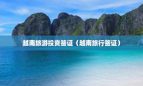 越南旅游投资签证（越南旅行签证）  第1张
