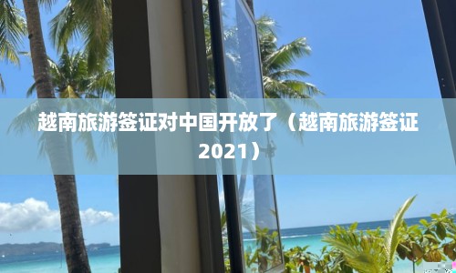 越南旅游签证对中国开放了（越南旅游签证2021）  第1张