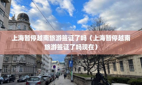 上海暂停越南旅游签证了吗（上海暂停越南旅游签证了吗现在）  第1张