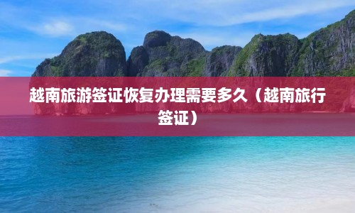 越南旅游签证恢复办理需要多久（越南旅行签证）  第1张